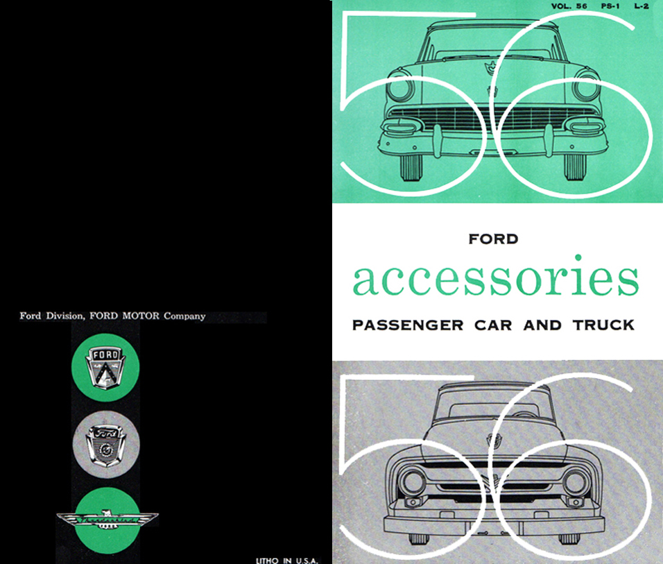 1956 Ford Passenger Car Accessories  brochure cover