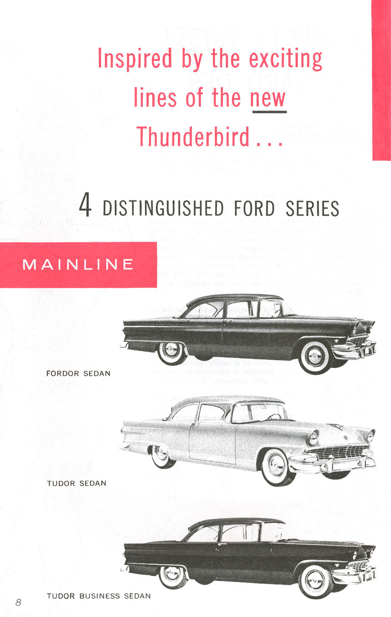 All The Facts Page 8   Mainline   Fordor Sedan   Tudor Sedan   Tudor Business Sedan