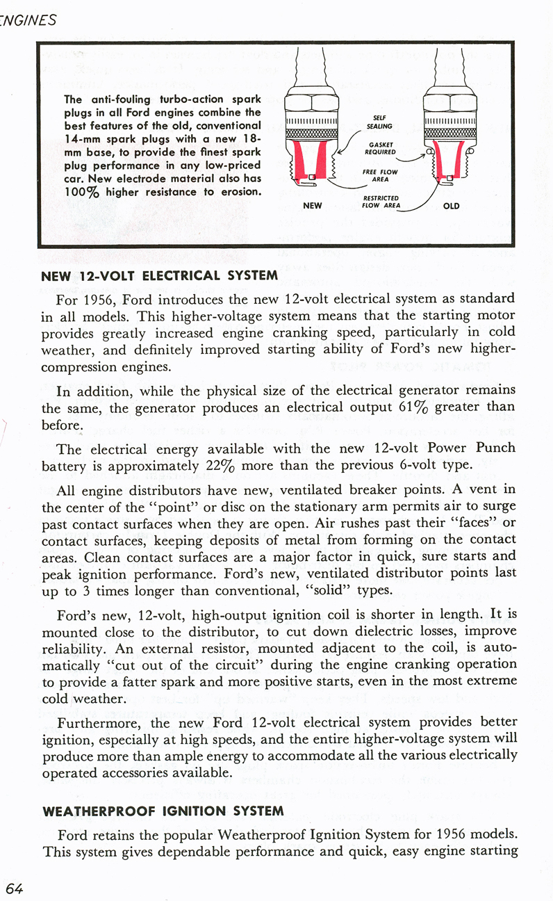 All The Facts Page 64   New 12-Volt Electrical System   Weatherproof Ignition System