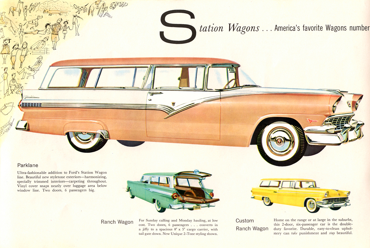 Station Wagons . . . America's favorite Wagons number six for '56  illustration