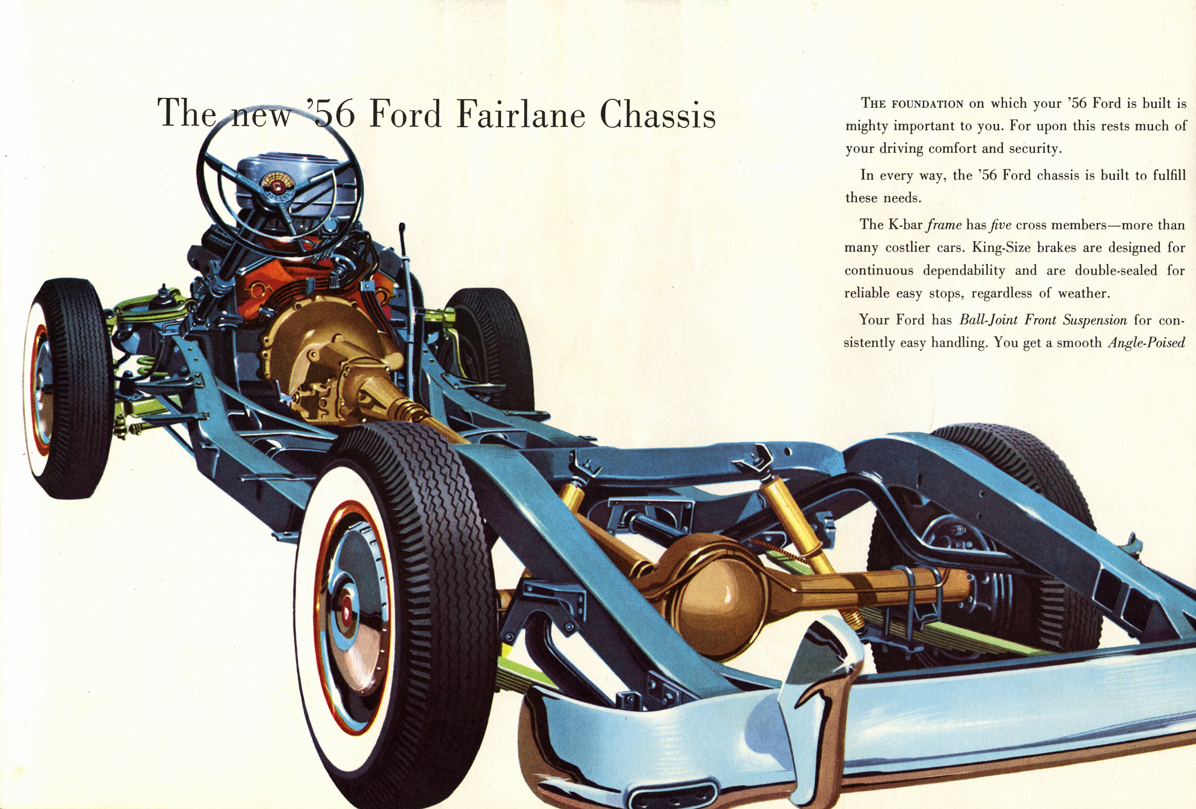 The new '56 Ford Fairlane Chassis