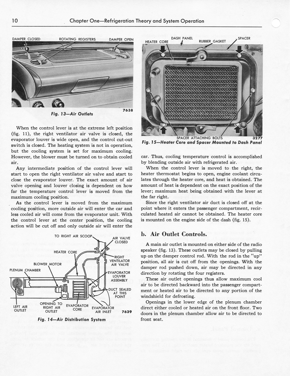 1956 Ford Car Air Conditioning Shop Manual Page 10 - "SelectAire Conditioner"