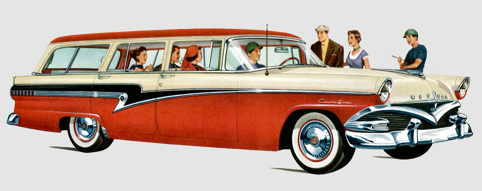 1956 Meteor Rideau 6-Passenger Country Sedan  illustration